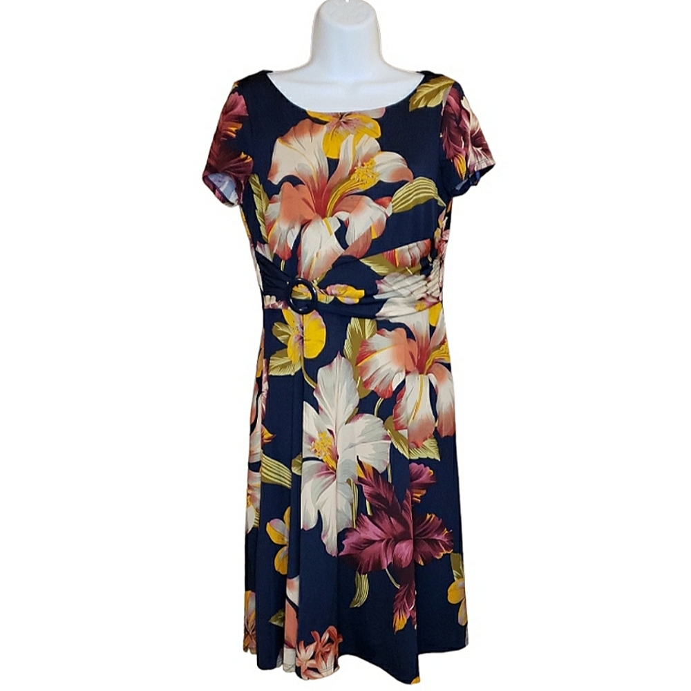 Perceptions NY - Midi Floral Dress - S - LN